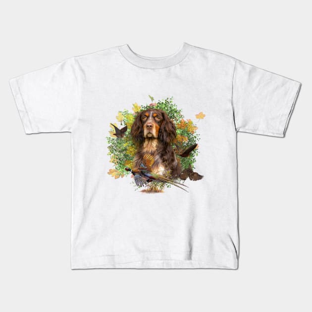 Picardy Spaniel Kids T-Shirt by German Wirehaired Pointer 